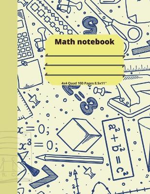 Book cover for Math notebook