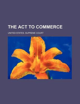 Book cover for The ACT to Commerce