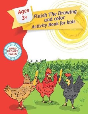 Book cover for Finish The Drawing Activity Book For Kids