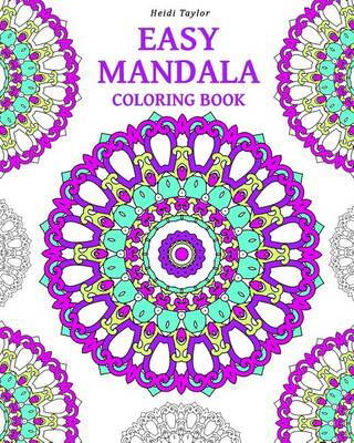 Book cover for Easy Mandala Coloring Book