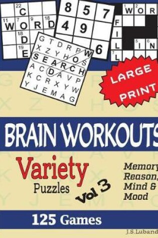 Cover of BRAIN WORKOUTS (Variety) Puzzles Vol 3