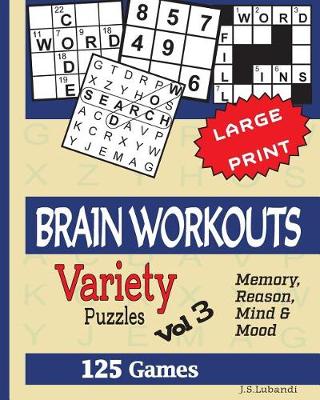 Book cover for BRAIN WORKOUTS (Variety) Puzzles Vol 3