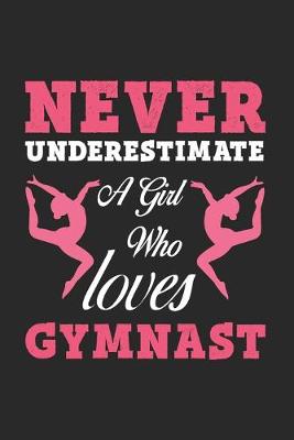 Book cover for Never Underestimate A Girl Who Loves Gymnast