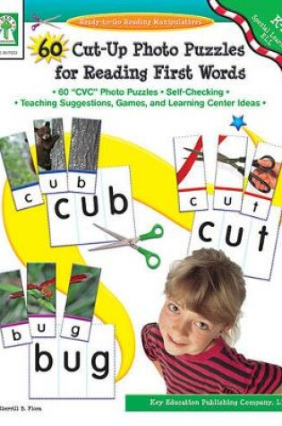 Cover of 60 Cut-Up Photo Puzzles for Reading First Words