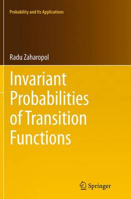 Book cover for Invariant Probabilities of Transition Functions