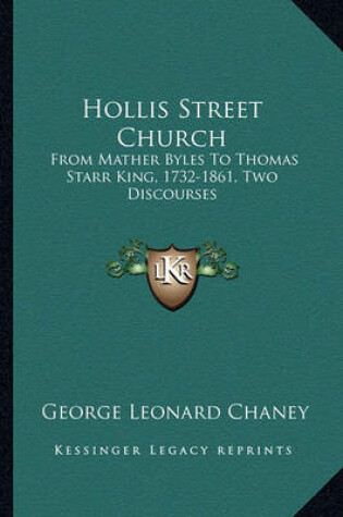 Cover of Hollis Street Church