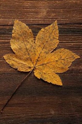 Cover of Golden Autumn Maple Leaf Journal