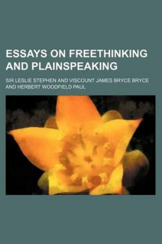 Cover of Essays on Freethinking and Plainspeaking