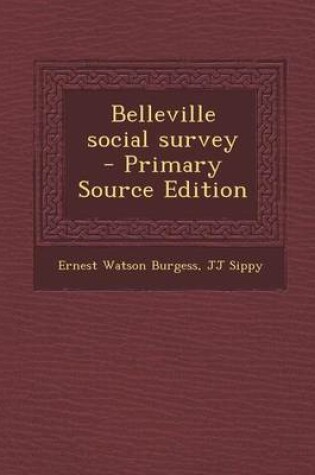 Cover of Belleville Social Survey - Primary Source Edition