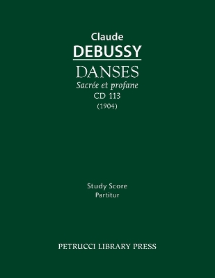 Book cover for Danses sacree et profane, CD 113