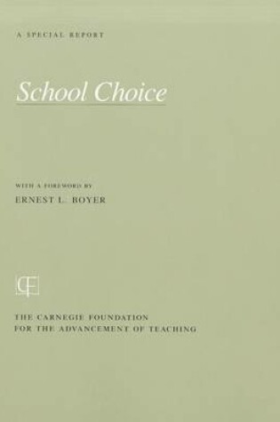 Cover of School Choice (the Carnegie Foundation for the Acv Ancement of Teaching)