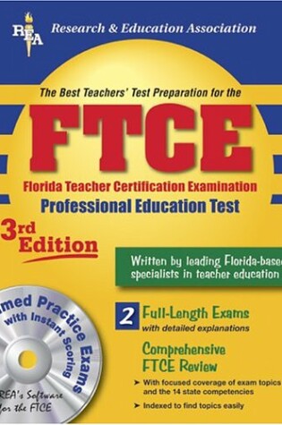 Cover of Ftce Professional Education W/ CD-ROM (Rea) the Best Test Prep