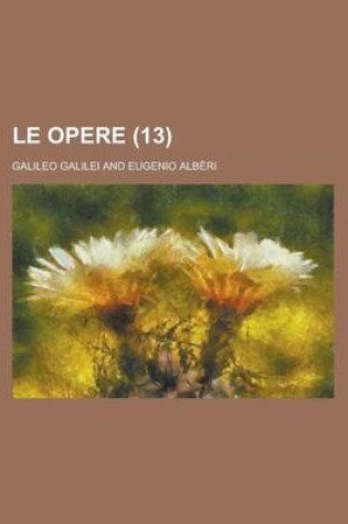 Cover of Le Opere (13)