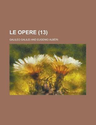 Book cover for Le Opere (13)