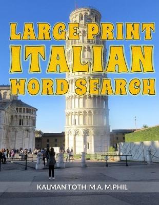 Book cover for Large Print Italian Word Search