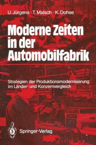 Cover of Moderne Zeiten in der Automobilfabrik