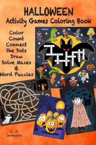 Cover of Halloween Activity Games Coloring Book