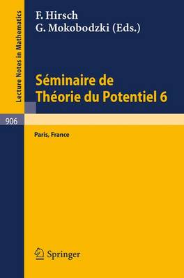 Cover of Seminaire de Theorie Du Potentiel, Paris, No. 6