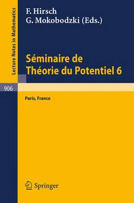 Book cover for Seminaire de Theorie Du Potentiel, Paris, No. 6