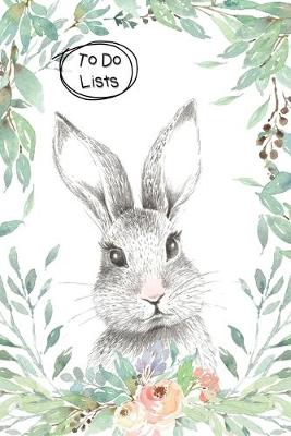 Book cover for To Do Lists Notebook, Cute Rabbit