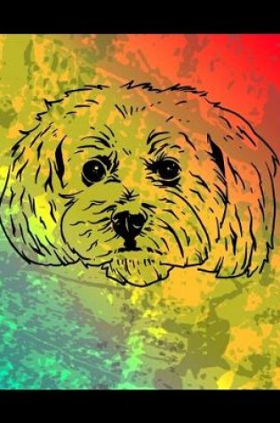 Cover of Maltipoo Color Burst Notebook