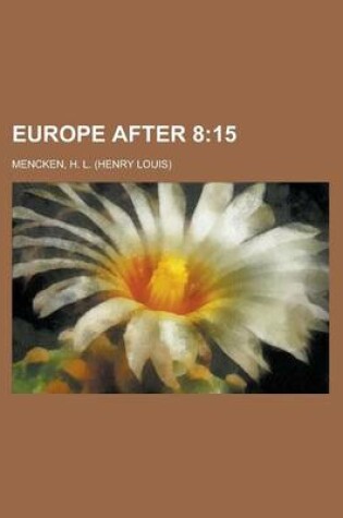 Cover of Europe After 8; 15