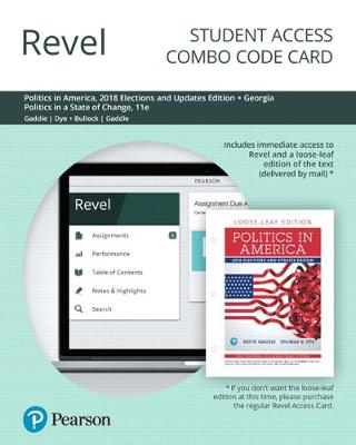 Book cover for Revel for Politics in America, 2018 Elections and Updates Edition + Georgia Politics in a State of Change -- Combo Card