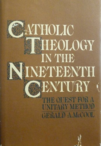 Book cover for Catholic Theology in the Nineteenth Century