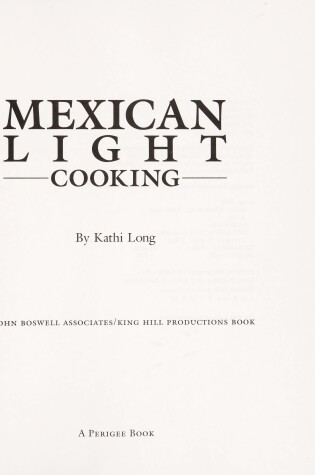 Cover of Mexican Light Cooking