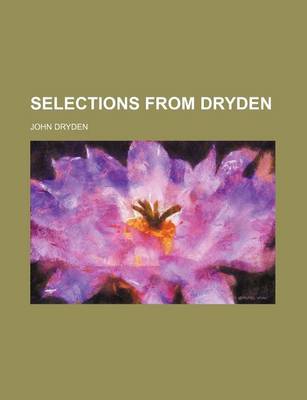 Book cover for Selections from Dryden