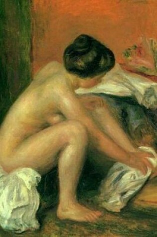 Cover of 150 page lined journal Bather Drying Her Feet, 1907 Pierre Auguste Renoir
