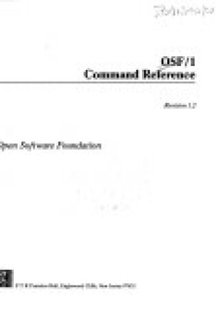 Cover of OSF/1 Command Reference Release 1.2