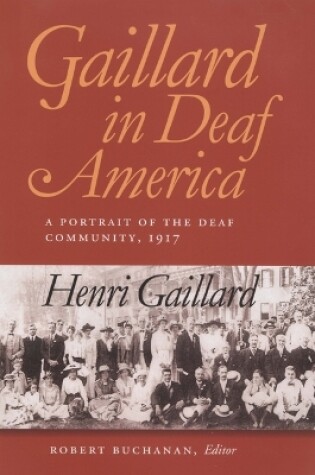 Cover of Gaillard in Deaf America