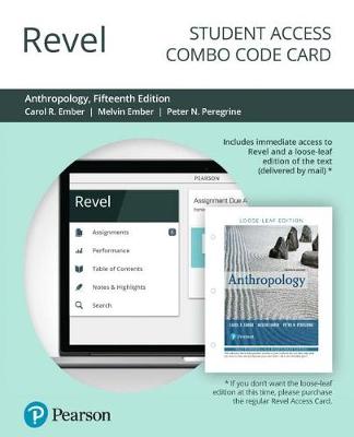 Book cover for Revel for Anthropology -- Combo Access Card