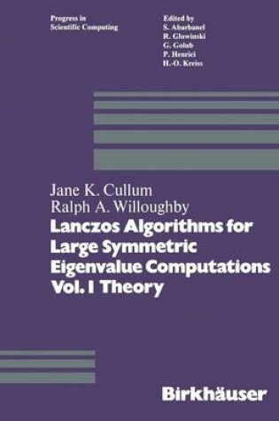 Cover of Lanczos Algorithms for Large Symmetric Eigenvalue Computations Vol. I Theory