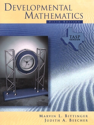 Book cover for Developmental Mathematics TASP Version (Paper)