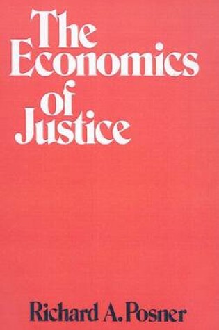 Cover of The Economics of Justice