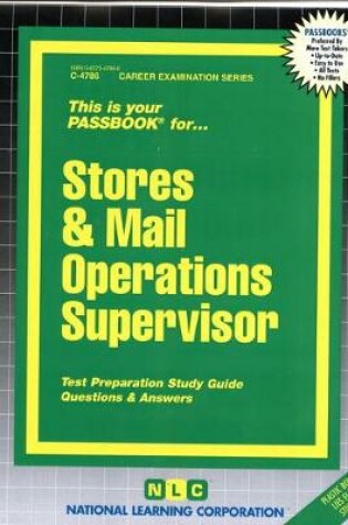 Cover of Stores & Mail Operations Supervisor