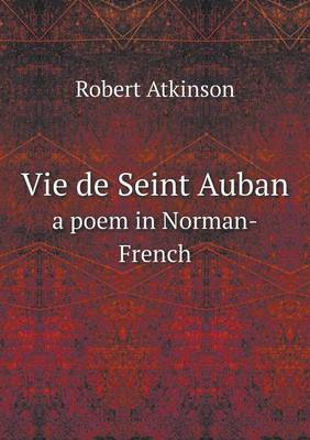 Book cover for Vie de Seint Auban a poem in Norman-French