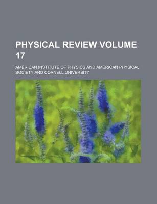 Book cover for Physical Review Volume 17