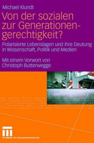 Cover of Von Der Sozialen Zur Generationengerechtigkeit?