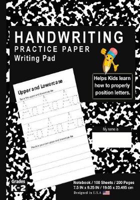 Book cover for Handwriting Practice Paper Writing Pad