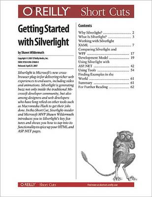 Book cover for Getting Started with Silverlight