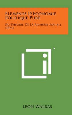 Book cover for Elements D'Economie Politique Pure