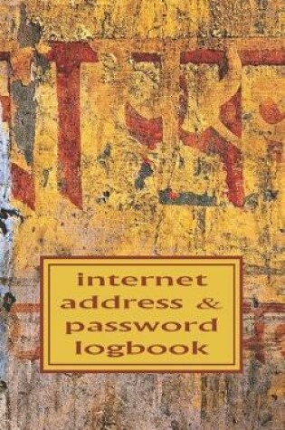 Cover of Vintage India Painting Wall Internet Password Logbook