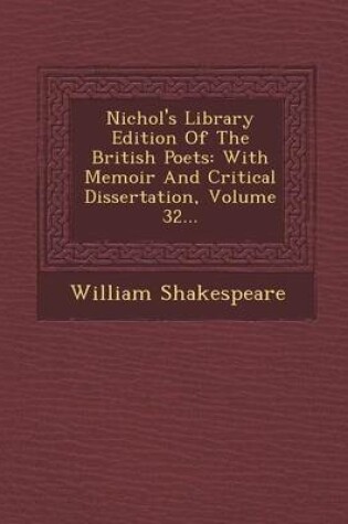 Cover of Nichol's Library Edition of the British Poets