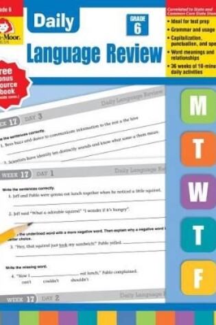 Cover of Daily Language Review Grade 6+