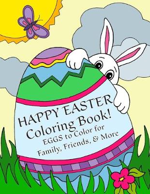 Book cover for Happy Easter Coloring Book