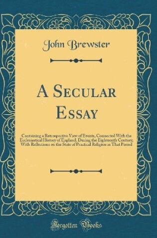 Cover of A Secular Essay