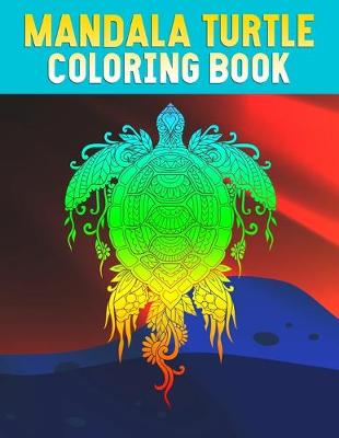 Book cover for Mandala turtle coloring book